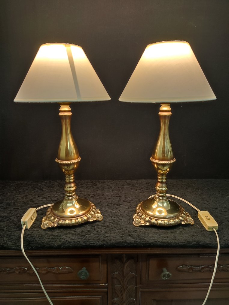 1935 lamparas vintage laton dorado - Επιτραπέζιο φωτιστικό (2) - Ορείχαλκος #1.0