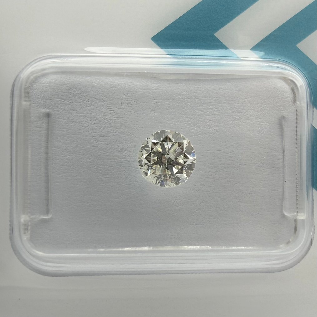 没有保留价 - 1 pcs 钻石  (天然)  - 0.56 ct - 圆形 - H - I1 内含一级 - 国际宝石研究院（IGI） #3.2