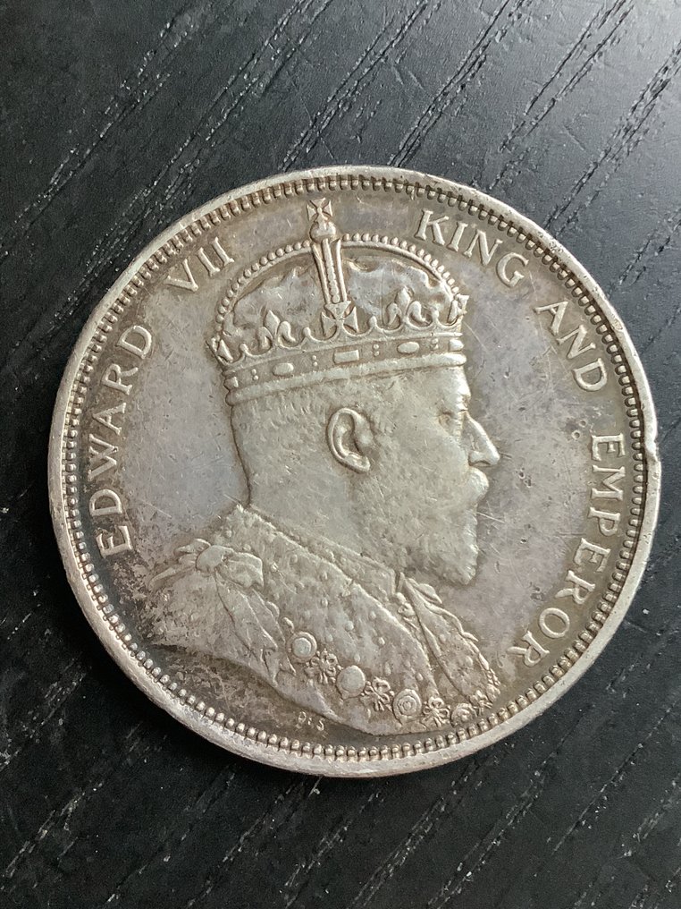 Straits Settlements. Edward VII. 1 Dollar 1904  (Ingen reservasjonspris) #1.0