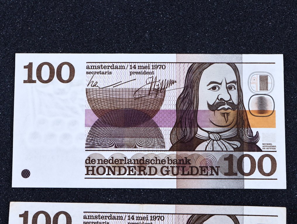 Netherlands. - 2 x 100 Gulden 1970 - Pick 93 (No reserve price) #1.0