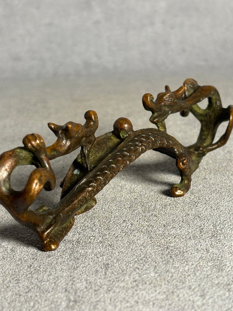 Borstel houder - Brons - China - Eind 20e eeuw #3.2