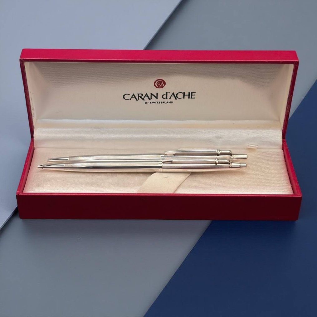 Caran d'Ache - Custom: Caran d'Ache guilloché bolígrafo pareado - No reserve price - Ballpoint pen #1.0