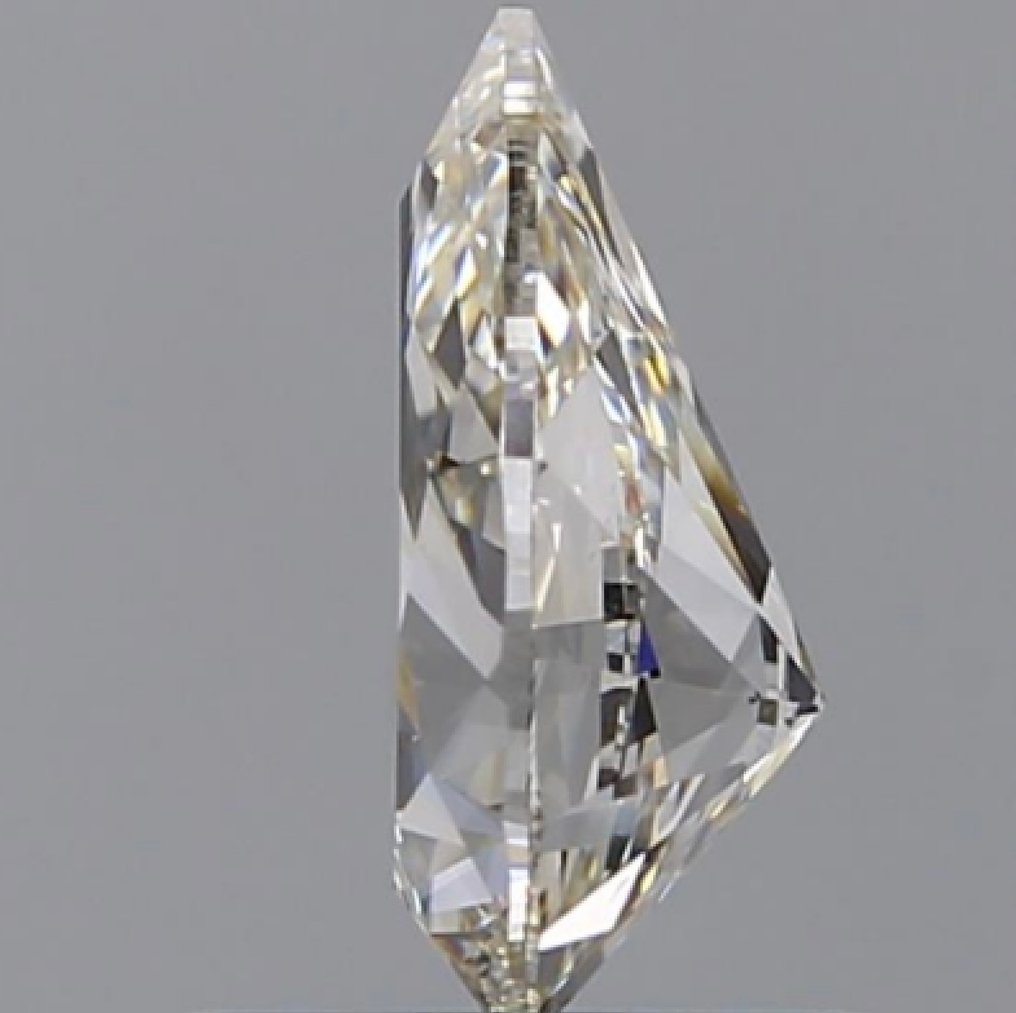 1 pcs Timantti  (Luonnollinen)  - 0.90 ct - Päärynä - J - VS1 - Amerikan gemologinen instituutti (GIA) - Ex Ex None #1.0