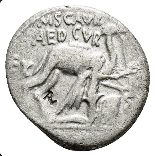 Ρωμαϊκή Δημοκρατία. M. Aemilius Scaurus and P. Plautius Hypsaeus 58 BC. Denarius Rome #3.2