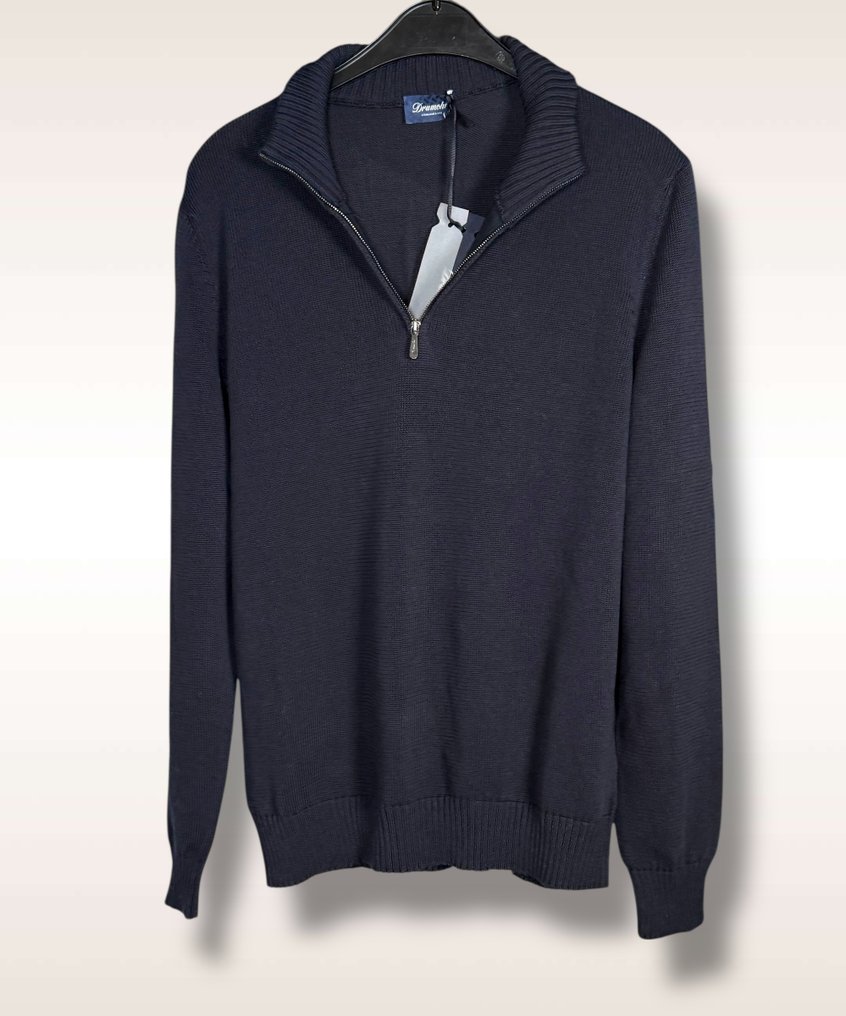 Drumohr-Size 50-Knitted-With Zipper-€369 - Maglione - Nuovo con etichette #4.3