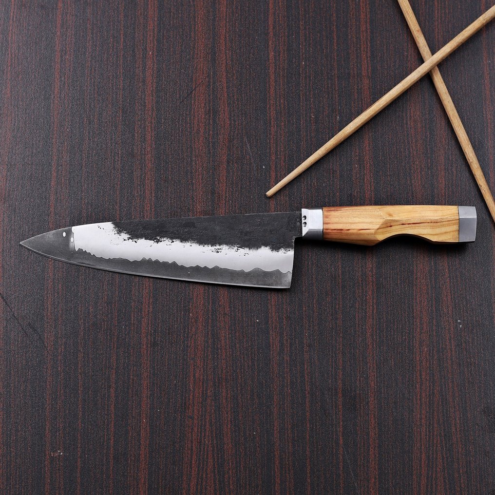 Sam Knives Handcrafted Chef’s Knife - 餐刀 - 钢, 木, 树脂 - A109 #3.2