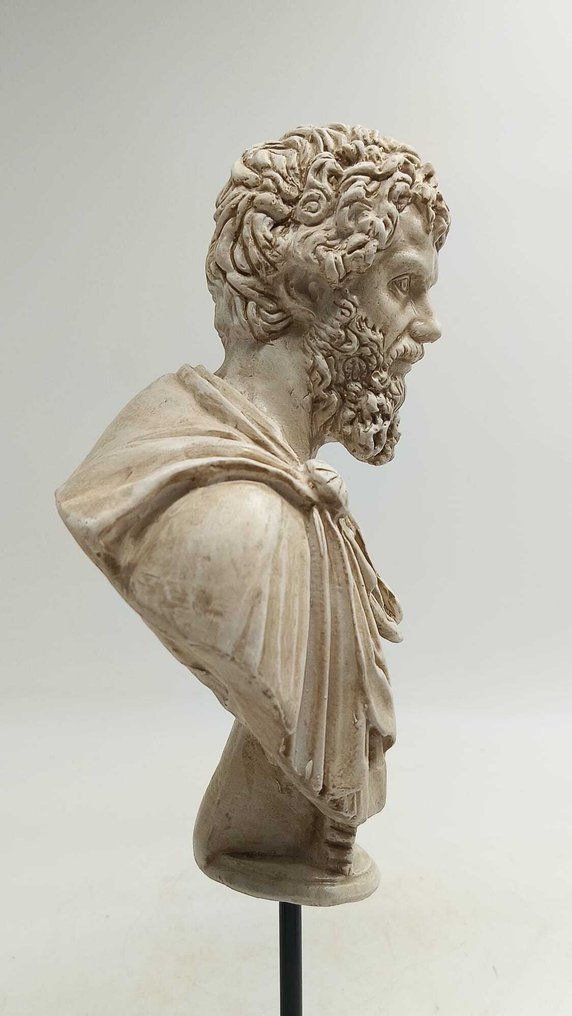 Γλυπτό, Antonino Pio - 38 cm - μαρμάρινη σκόνη #1.0