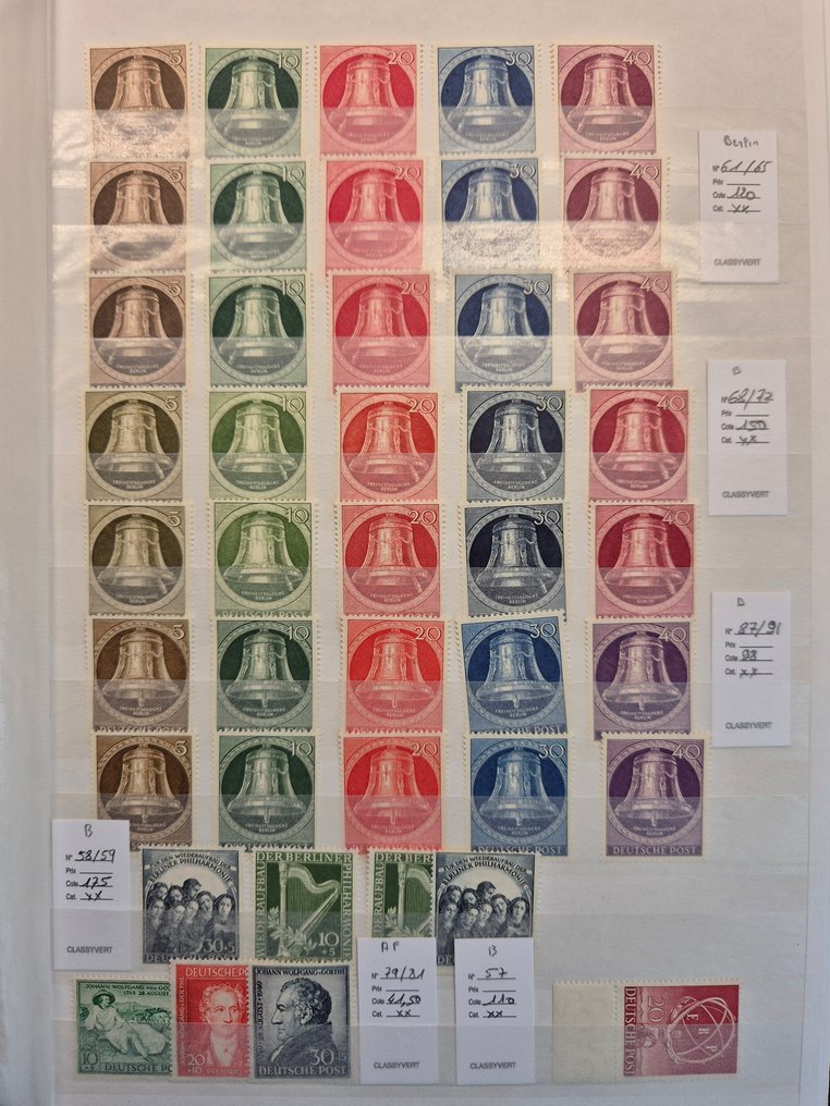 德国，联邦共和国 1953/1970 - 柏林和西德邮票收藏，全新** - Yvert #1.0