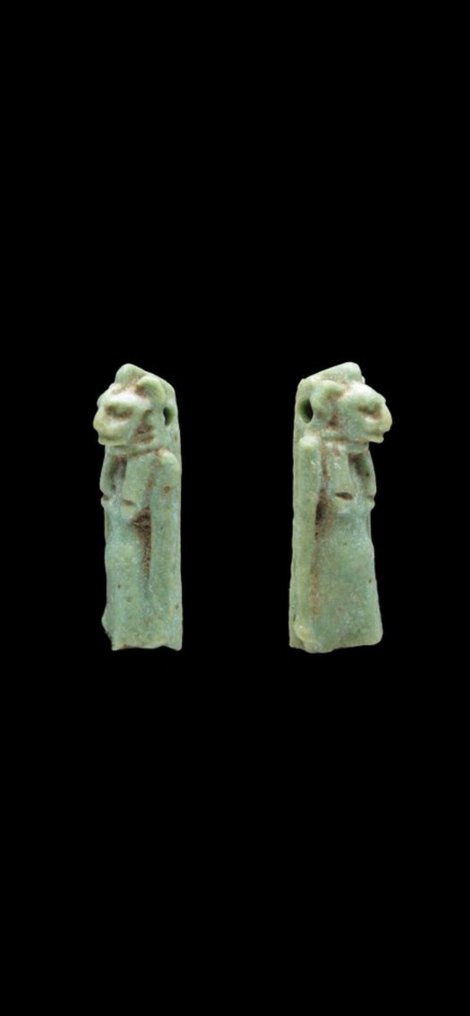 Ancient Egyptian Faience Sculpture - 2.9 cm  (No reserve price) #1.0