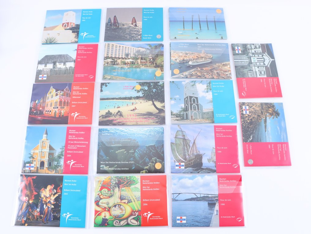 Aruba, De nederlandske antiller. 17x FDC's  (Ingen reservasjonspris) #1.0