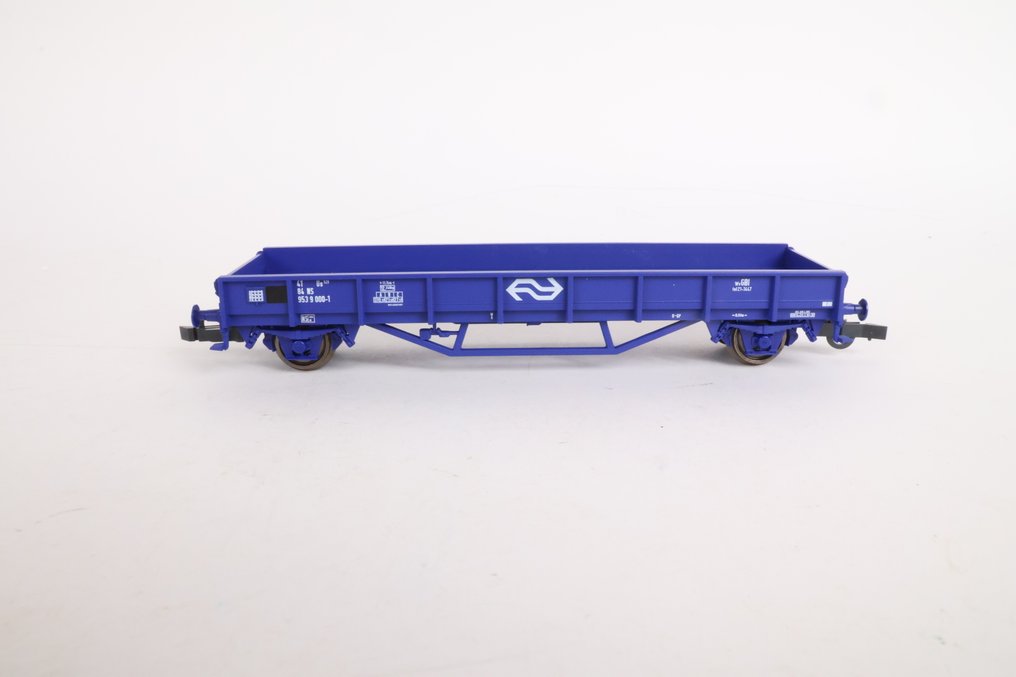 Roco H0 - 44084 - Modelltog godsvogn (1) - 3-delt sett med Platte wagens type Vs. - NS #3.2