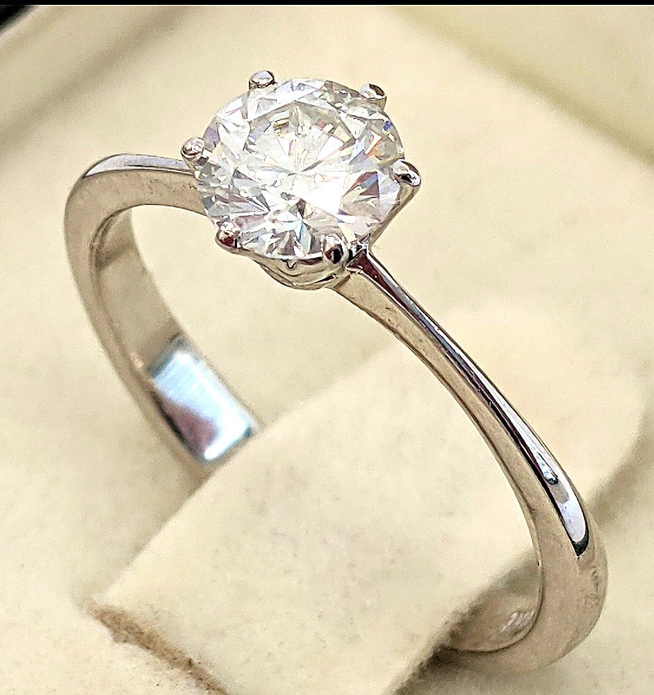 Δαχτυλίδι αρραβώνων - 14 καράτια Λευκός χρυσός -  0.70ct. tw. Διαμάντι (Φυσικό) #2.1