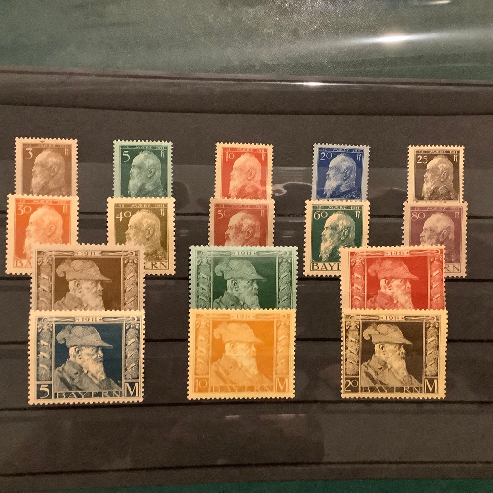 Bawaria 1911 - Król Luitpold - Michel 76/91 #1.0