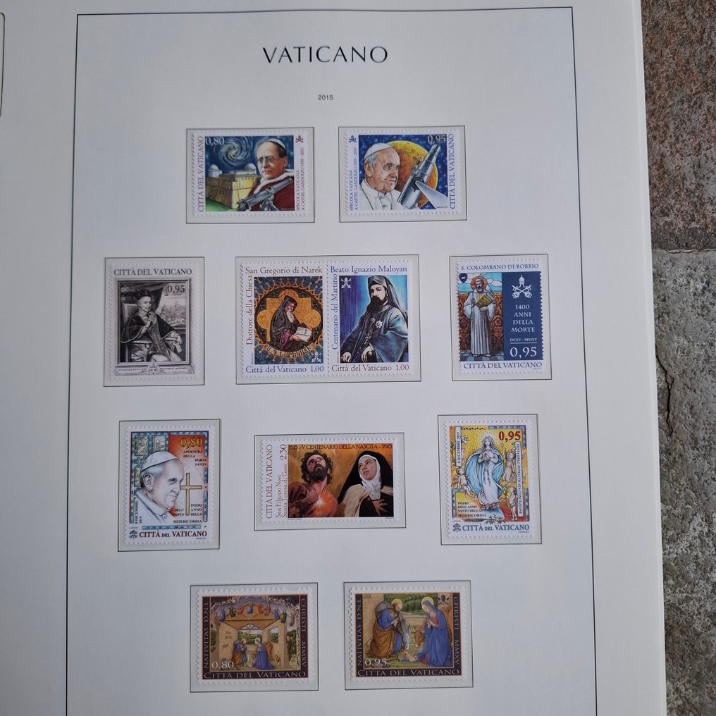Βατικανό 2015/2016 - Ολοκληρωμένη συλλογή σε φύλλα προτύπων Lighthouse. - Michel 1827/1888 und Block 48/52. #4.3