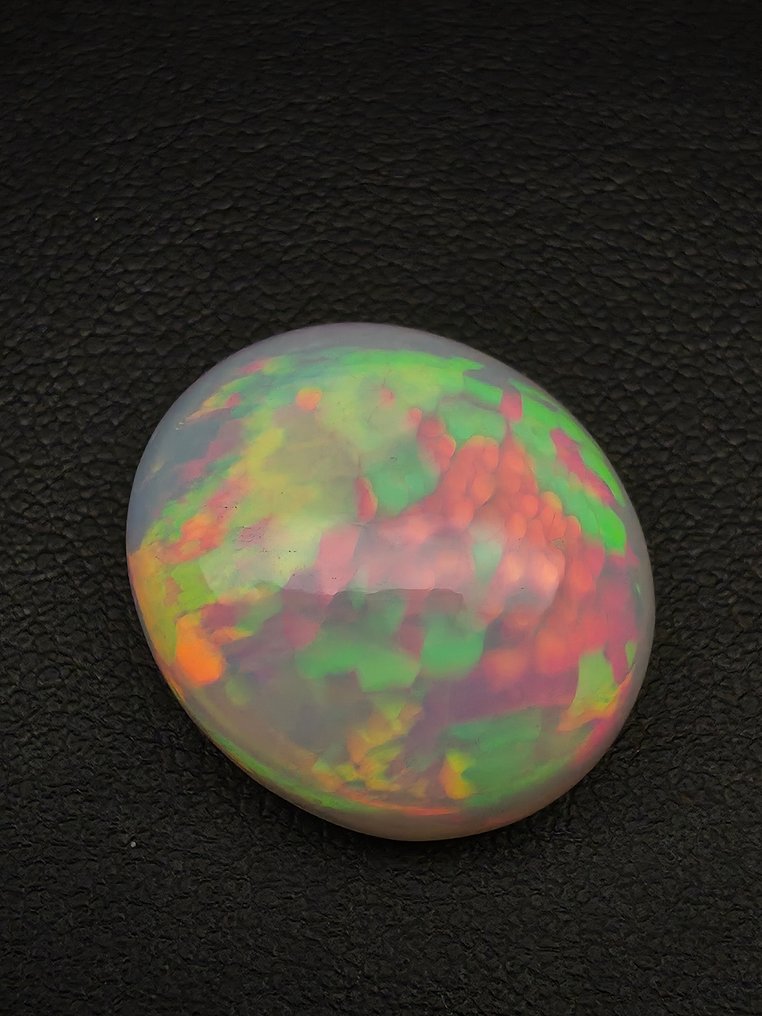 Blanco, Multicolor Ópalo  - 18.61 ct - Antwerp Laboratory for Gemstone Testing (ALGT) #2.1