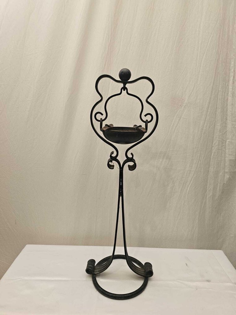 Σταχτοδοχείο - Art Deco IJzeren Asbak in Gebogen Design - Σίδερο #1.0