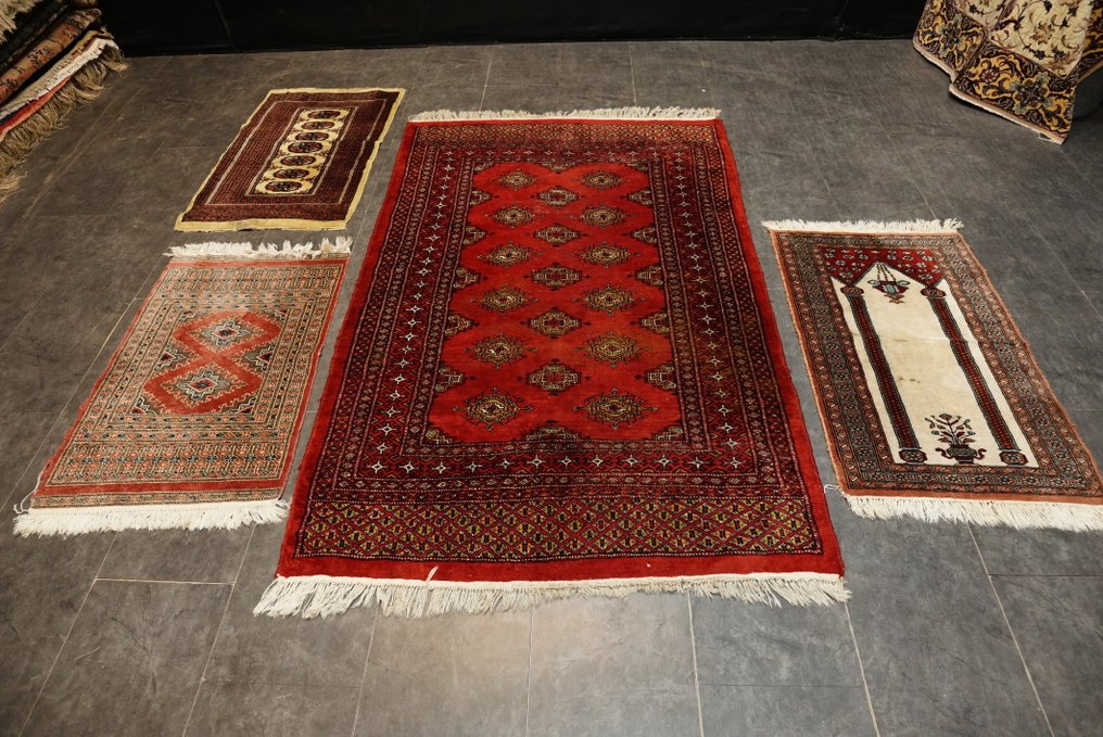 Σετ Μπουχάρα 4 τεμαχίων: Επιλεγμένη χειροτεχνία σε παραδοσιακό σχεδιασμό. - Χαλί - 188 cm - 127 cm #2.1