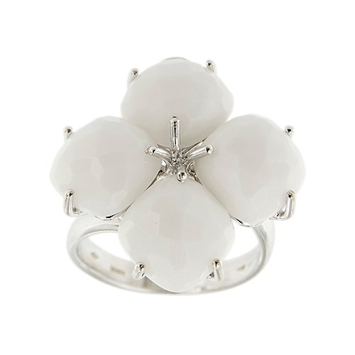 Statement-ring - 18 kt Vittguld Onyx #1.0