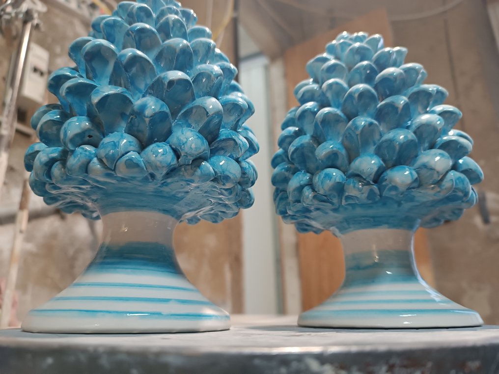 Διακοσμητικό στολίδι (2) - me stesso - χειροποίητο μοντέλο - Ιταλία - Pigna Caltagirone H 20 #2.1