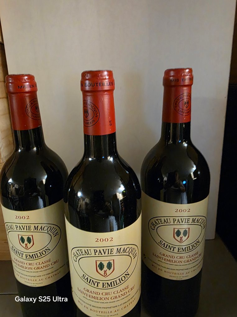 2002 Chateau Pavie Macquin - Saint-Émilion 1er Grand Cru Classé B - 3 Flasker (0,75 L) #2.1