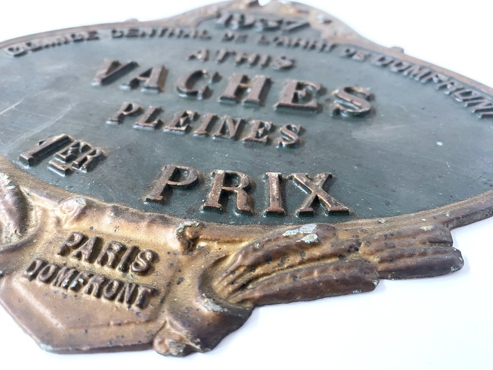 Agrárdíj – Tehenek 1937 - Emléktábla - Alumínium #3.2