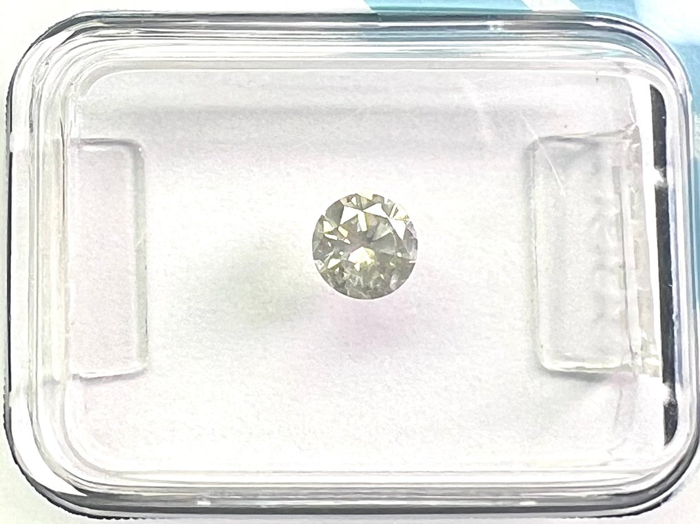 No reserve price - 1 pcs Diamond  (Natural)  - 0.30 ct - Round - M - SI2 - International Gemological Institute (IGI) #1.0