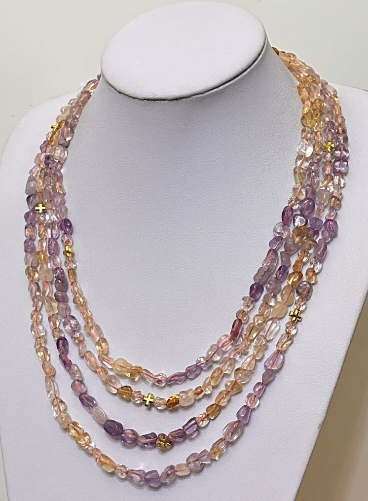 Κίτρινο; Αμαζονίτης; Αμέθυστος από τη Βραζιλία με Σταυρό Γρηγοριανό από αιματίτη. Θεία Προστασία. - Κολιέ με μενταγιόν - Υψηλή ποιότητα. Ασήμι 925. #2.1