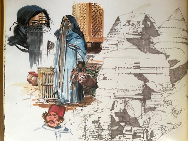 Le Décalogue - Carnets d'Égypte : Fernand Desnouettes + 5x ex-libris - B - 1 Album - Limited edition - 2004 #4.3