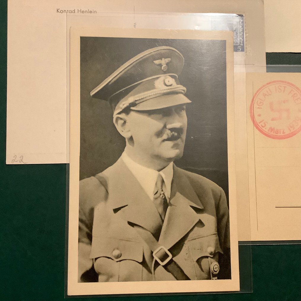 Βοημία και Μοραβία 1939 - Ιγκλάου : 4 προπαγανδιστικές κάρτες/επιστολή με σφραγίδα της ημέρας της απελευθέρωσης. - Michel #2.1