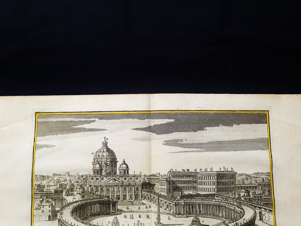 Ευρώπη - Ιταλία Κεντρική / Λάτσιο / Ρώμη / Βατικανό; Nicolas de Fer - L'Eglise de St. Pierre a Rome - 1701-1720 #2.1