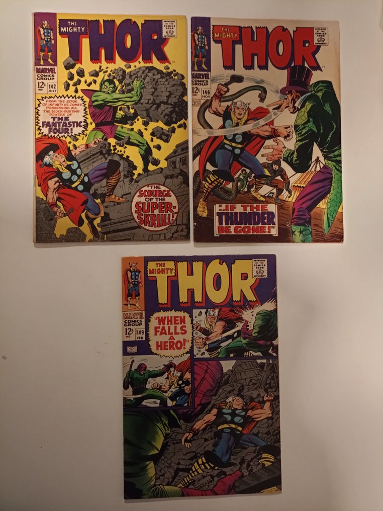 Thor, The Mighty Thor 142, 146, 149 - The Mighty Thor - 3 Comic - 1967/1968 #1.0