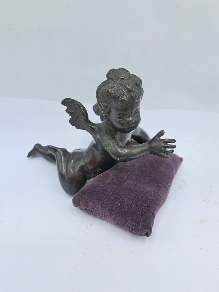 Statuetta - Putti  (2) - Bronzo patinato #3.2