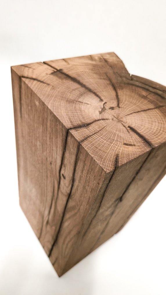 The Forest - Art & Woodworking Studio - Side table - Oak - Recycled Oak Log Coffee Table #3.2