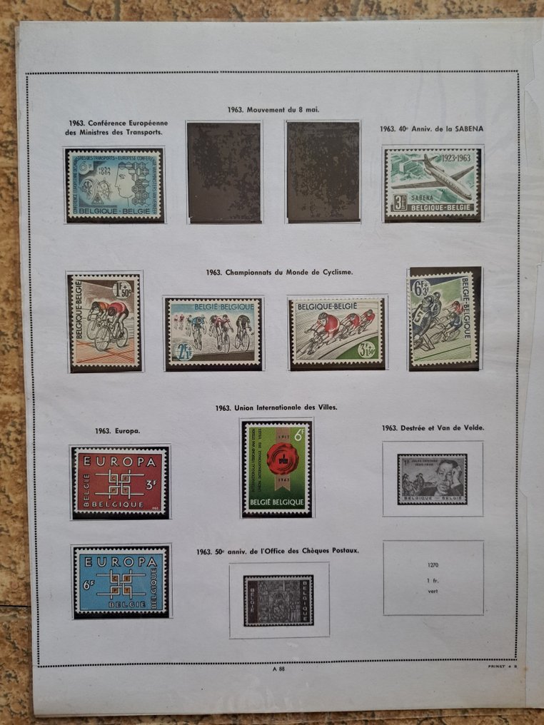 比利时 1936 - 比利时特殊邮票，邮票集 1936-2020+。 #1.0