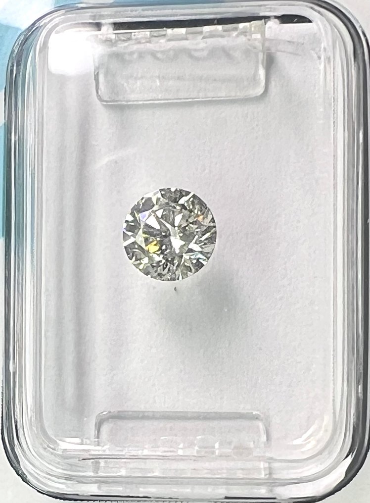 没有保留价 - 1 pcs 钻石 (天然) - 0.53 ct - 圆形 - H - I1 内含一级 - 国际宝石研究院(IGI) #1.0