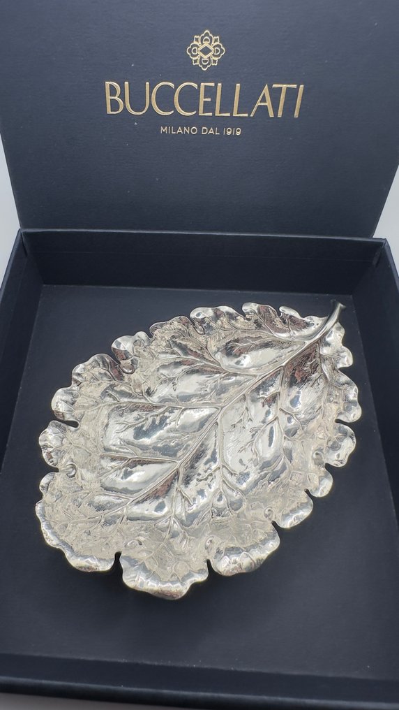Vide poche - GianMaria Buccellati - Μεσαίου μεγέθους πιατάκι με φύλλο βελανιδιάς. - Ιταλία - GianMaria BUCCELLATI #2.1