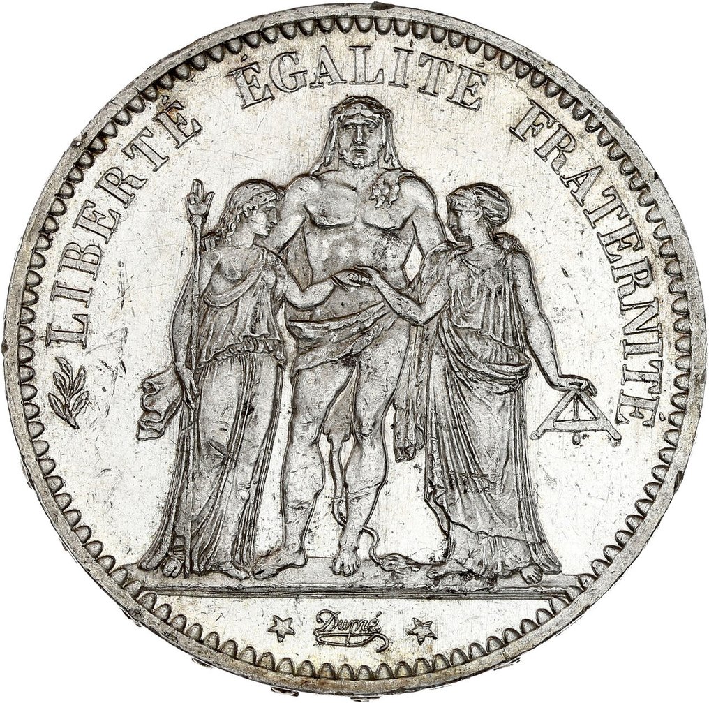 France. 5 Francs 1876-A Hercule  (No reserve price) #1.0