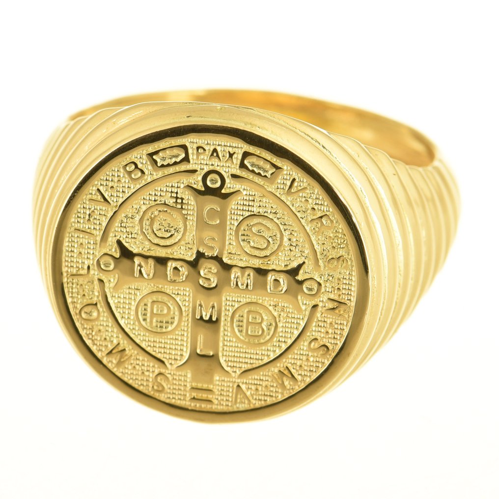 Amulet ring - 14 kt. Yellow gold #1.0