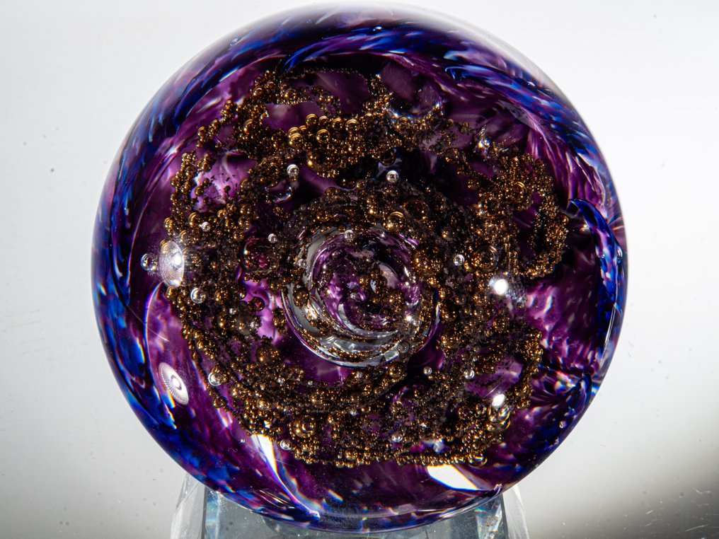 Selkirk Glass - 紙鎮 - "Pageant" (Ltd. Edition 1994, Magnum Size) - Ø 8,6 cm - 玻璃 #2.1