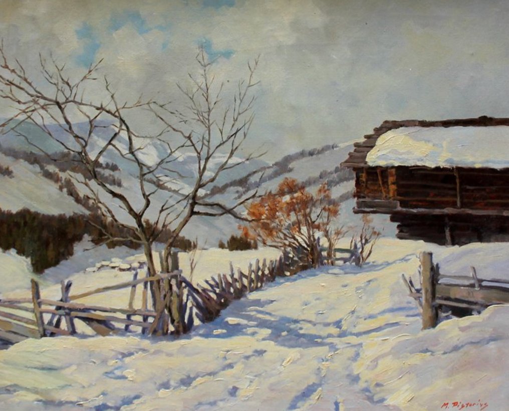 Max Pistorius (1894-1960) - Winter in Austrian Alps #1.0