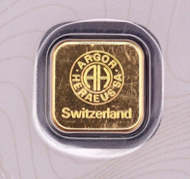 1 grama - Ouro .999 - Argor-Heraeus, Switzerland - Selado  (Sem preço de reserva) #1.0