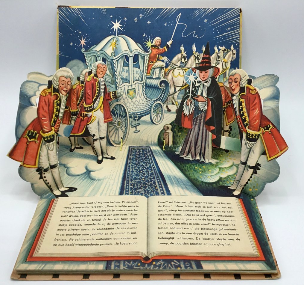 Vojtěch Kubašta - Assepoester - Pop-Up Boek - 1961 #1.0