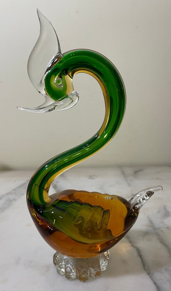 Murano, 1960 circa - Αγαλματίδιο, Uccello - 24.5 cm - Χωρίς τιμή ελάχιστης εγγύησης - Άψογη #1.0