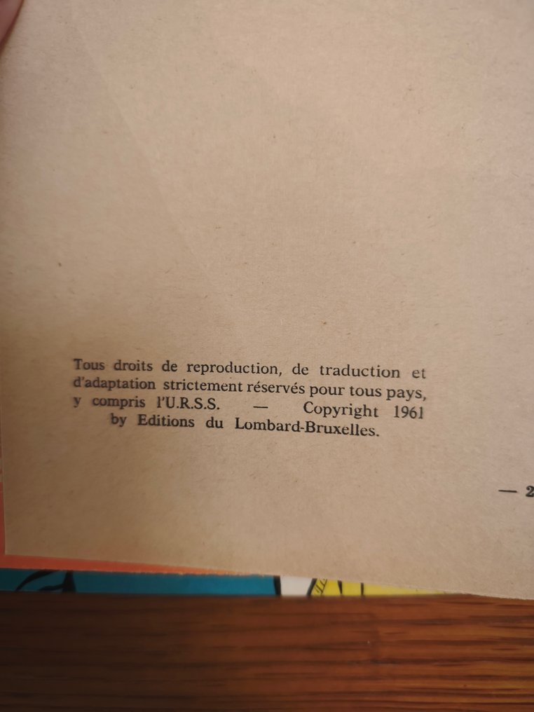 Lefranc T2 - L'Ouragan de feu - C - 1 Album - Eerste druk - 1961 #4.3