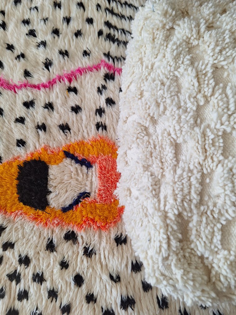 Pouffe - Wool, Cotton - Berber wool pouf #1.0