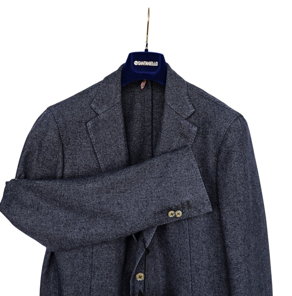 SANTANIELLO RRP 600€ – Blue Wool Blend Casual Blazer – Made in Italy - 48 IT - 西装外套 - 带标签的新品 #4.3