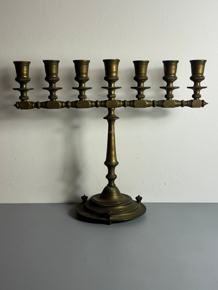 Κηροπήγιο Όμορφο βαρύ μπρούντζινο κανδήλαρι. - Ορείχαλκος #4.3