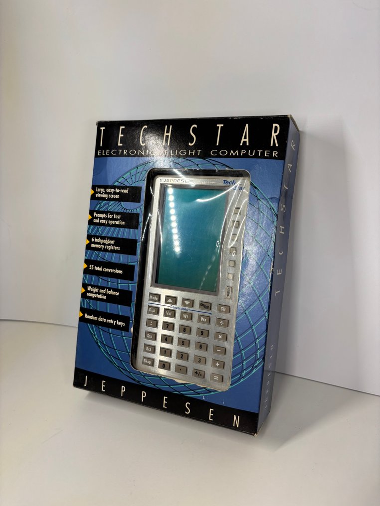 Techstar Electronic Flight Computer by Jeppesen - Computer - Nella scatola originale #2.1