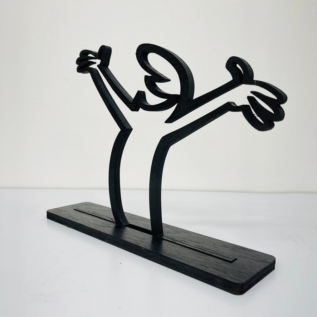 Sinao - Wood Sculpture - La linea happy #2.1