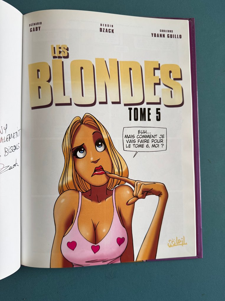 Les Blondes T5 + dédicace - C - 1 Album - EO - 2006 #3.2